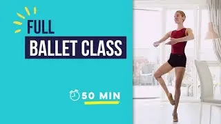 50 min Full Classical Ballet Class + Total Body Stretch