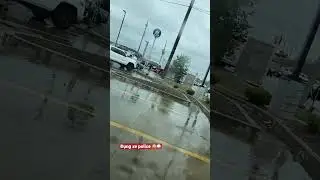 Police car accident in SW 74th and Pen OKC 😱⛈️ xe police đụng với xe dân lúc tan làm, kẹt xe 1 khúc