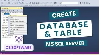 How to create Database, table in SQL Server