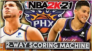 DEVIN BOOKER EXACT BUILD 2K21 NEXT GEN! ALL AROUND GUARD BUILD IN NBA 2K21!