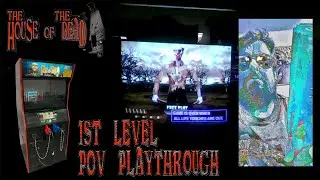 House of the Dead - POV gameplay on real arcade cabinet (1st level) 🎃