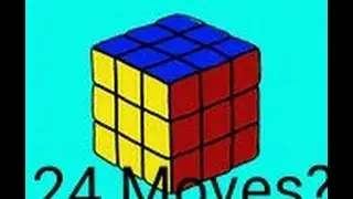 Rubik's Cube Solved In 24 Moves!