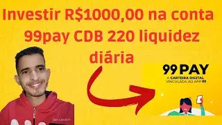 Quanto redeu R$1000,00 na conta do 99 pay em 1 dia !