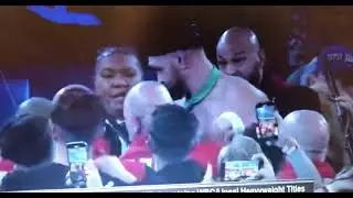 Tyson Fury Leaves The Ring SURROUNDED BY FANS Post Fight!