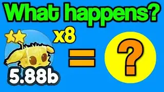 BEST! Fusing 8 GOLDEN Fluffy in Pet Simulator X