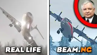 BeamNG Drive - Lech Kaczyński Airplane Crash Recreation