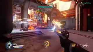 Overwatch Ana sleep dart hits on PlayStation 4
