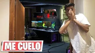 Me Cuelo en CASA del HACKER y Le PILLO Haciendo TRAMPAS en Fortnite...
