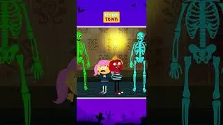 ☠️ Funny Haunted House 🧟‍♂️ #shorts #youtubeshorts #Músicasparacrianças #halloweensongs