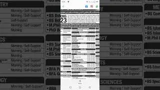 fall admission 2023 university of okara all fuculty department