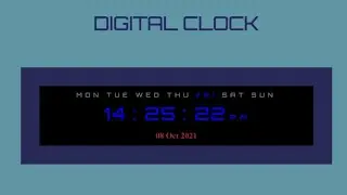 DIGITAL CLOCK WITH DATE AND TIME || USING HTML,CSS AND JAVASCRIPT ||  WEB DEVELOPMENT|| FOR BEGINNER