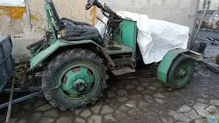 Трактор самодельного производства!