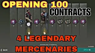 OPENING 100 MERCENARY CONTRACTS GOT 4 LEGENDARY MERCENARIES LDOE (last day on earth)