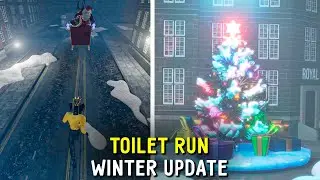 the christmas update in Toilet Run | skibidi toilet game