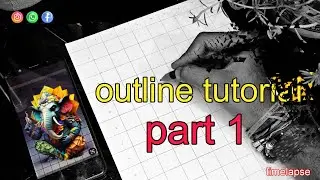 Lord  Ganesha Drawing _ outline tutorial .