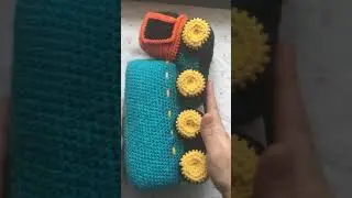 игрушка ручной работы,фура,дальнобойщик,вязанная машина 🚗