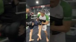 Fight prep padwork 🥊#mma #mixedmartialarts #padwork