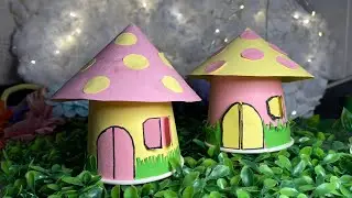 Diy Paper cup fairy house/how to make fairy miniature house