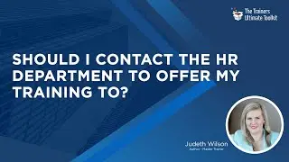 Should I Contact The HR Department To Offer My Training To