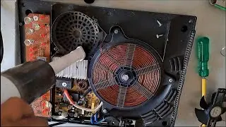 How to replace fan of an induction stove.