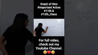 How to draw of graph of Sinx. | 11th, 12th CBSE | Competitive | Mathematics #cbse #iitjeemaths