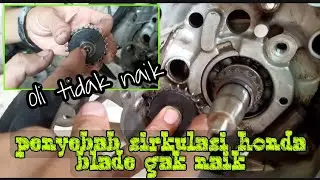 penyebab oli mesin motor honda blade revo tidak naik