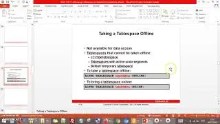 Managing Tablespaces and Datafiles - III