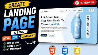 Build an Animated Landing Page with HTML, CSS & JavaScript | Step-by-Step Tutorial