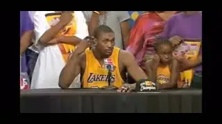 Ron Artest “Kobe passed me the ball” interview after NBA championship