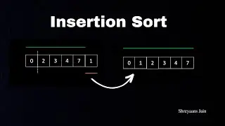 Insertion Sort Animation | Intuition | Algorithm | Visualization