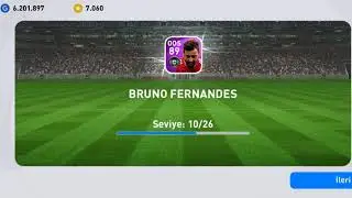 pes 2021 mobile player development - oyuncu geliştirme. Messi - Bruno Fernandes