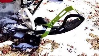 Testing Kastforce snowmobile ski wheels on a Polaris Indy