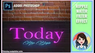 Adobe Photoshop Glowing Text Effect | Adobe Photoshop Manipulation and Simple Effects