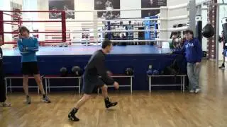 Александр Бахтин в Боксерском клубе в Лужниках