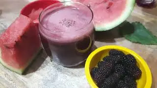 mulberries watermelon juice