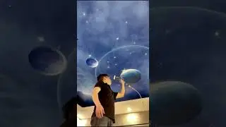 painting ceiling clouds / interior design 
