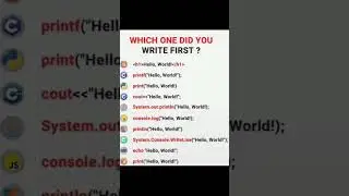 Which programming language you learned first? #programming #coding #computerlanguage #2024 #python