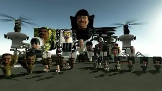 Battle of Cameraman vs Skibidi Gman and other Skibidi Toilets on the spaceship