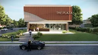 Modern Commercial Plaza Design | Architectural 3D Visualization