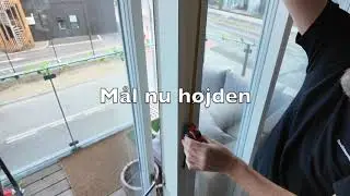 Opmåling til stofgardin