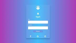 Glassmorphism con HTML y CSS formulario Login Html & CSS - Tutorial en Español - cero JavaScript