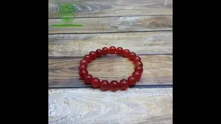 Gelang Batu Natural Red Carnelian 8mm