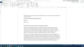 MS Word - How to use checkbox to hide or unhide standard content