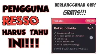 Cara membuat berlangganan di RESSO menjadi gratis/0k