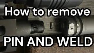 Removing a pin and weld