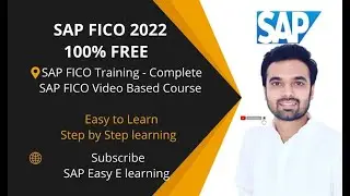 SAP FICO  training for beginners  | sap fico videos  | Complete Fico Course Sap Easy e learning