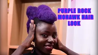 MOHAWK | PURPLE ROCK MOHAWK HAIR LOOK | AVANT GARDE BY JEFF | BEAUTY BOOTH