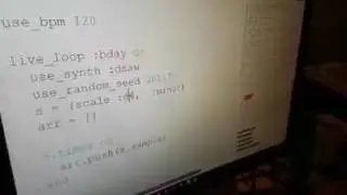 A random algorithm generating Sonic Pi Music based on a date