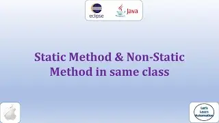 38. Static and Non Static Method