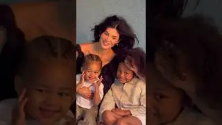 Kylie Jenner with Stormi and Aire for British Vogue